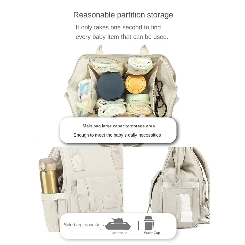 Baby Nappy Bag Mummy Bag Backp - Baby Nursery Backpack recension och pris